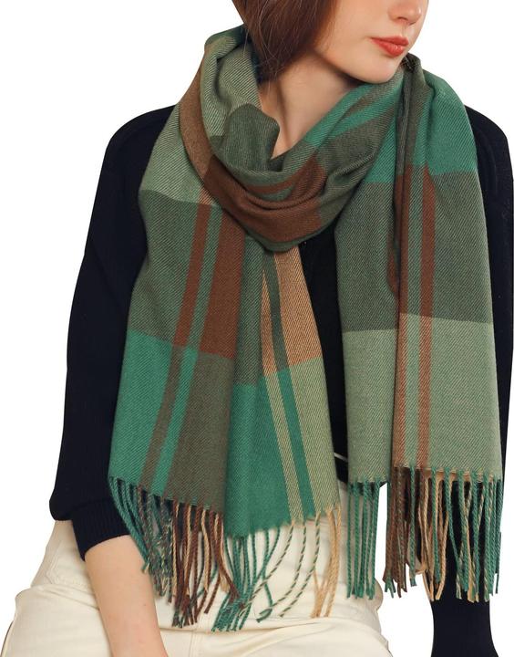 Produktbild Only-Bags.Store Winter Senior karierter Kaschmirschal, karierter Pashmina übergrosser Herbstschal Stolen