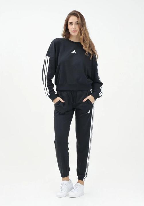 Produktbild Adidas Damen Essentials 3-Stripes French Terry Cuffed Pants, Black/White, L (L)