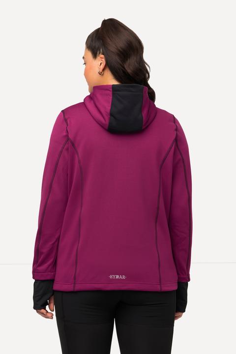 Image du produit Ulla Popken Veste en molleton HYPRAR, imprimé réfléchissant, capuche, passe-pouces intégrés (42, 44)