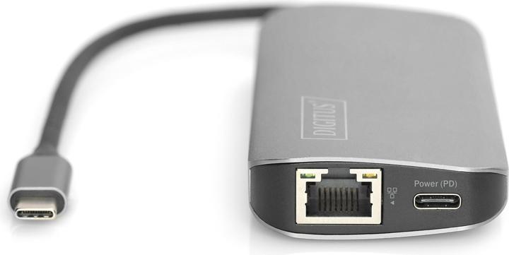 Image du produit Digitus Station d'accueil universelle USB-C™, 8 ports (Port de connexion (propriétaire), 8 ports)