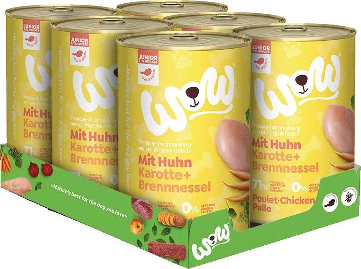 Produktbild WOW Junior, Huhn mit Karotten (Junior, 1 Stk., 925 g)