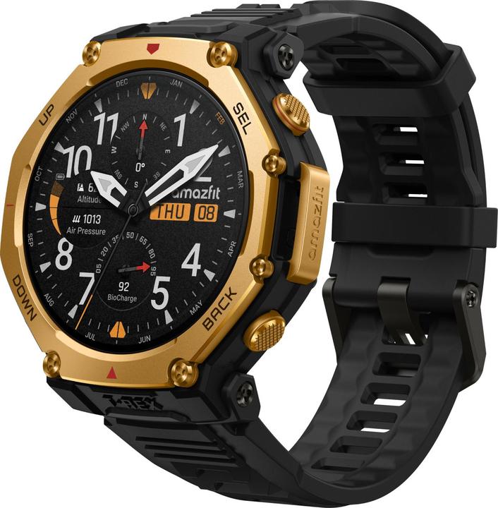 Actual product image Amazfit T-Rex 3 Pro Black Gold Smartwatch (48 mm)