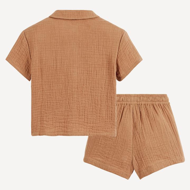 Actual product image La Redoute Collections Set aus Shorts und Hemd aus doppelter Baumwollgaze (92)