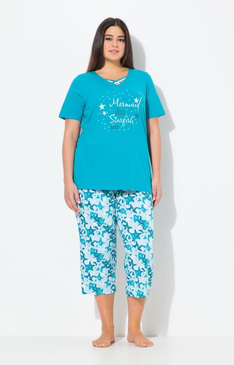 Actual product image Ulla Popken Starfish Two Piece Pajama Set (50, 52)