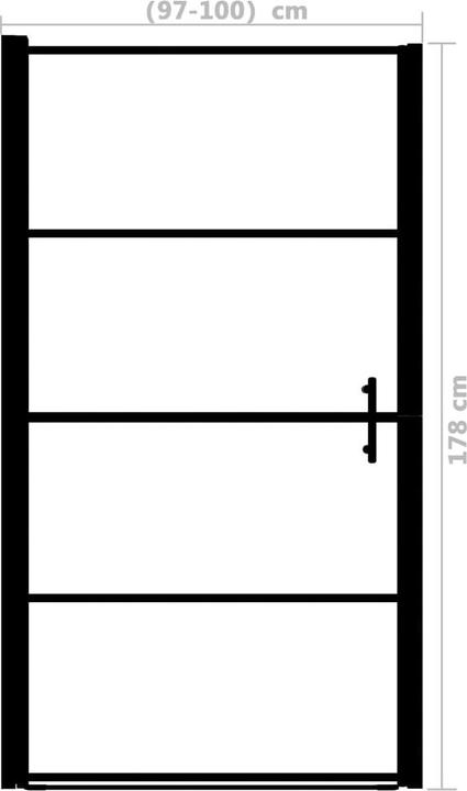 Actual product image vidaXL Duschtür (178 cm, 100 cm, 178 cm)