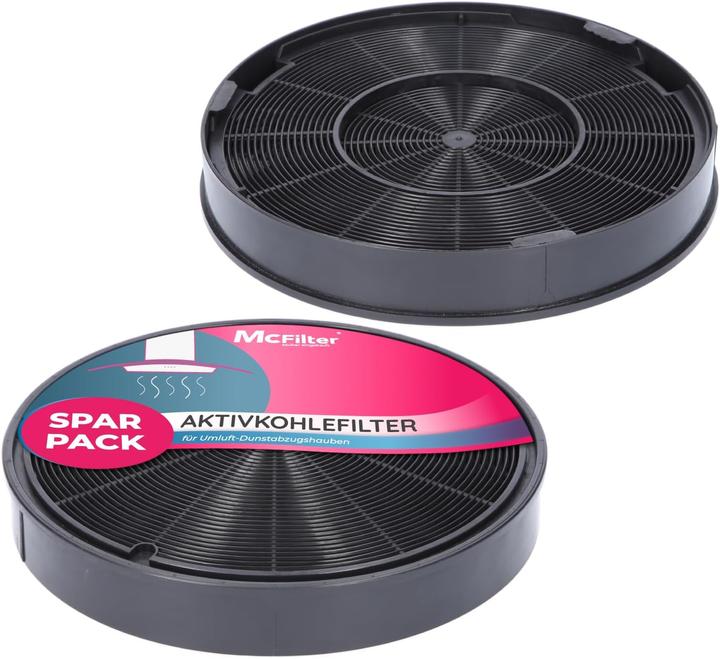 Image du produit Mc Filter 2er-Set Aktivkohlefilter für Dunstabzugshaube