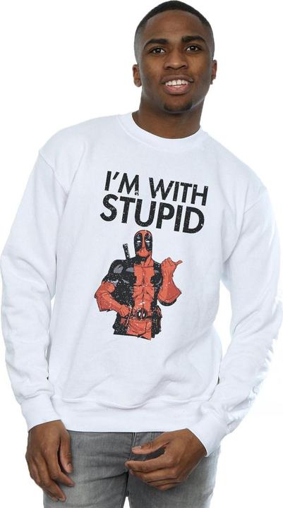 Immagine prodotto Deadpool I'm With Stupid Felpa Uomo (3XL)