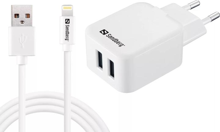 Sandberg AC Charger EU Lightning (2 Ports)