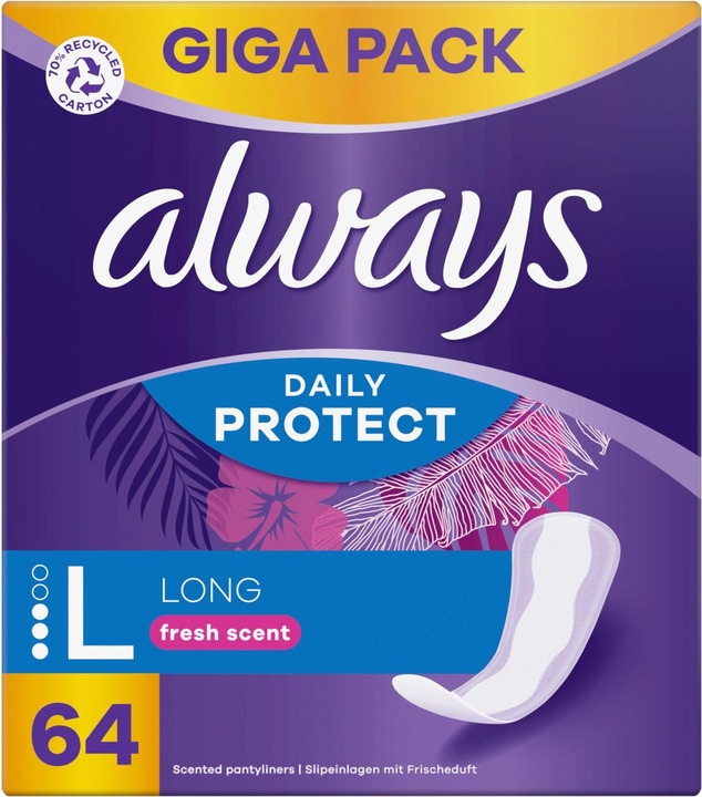 Produktbild Always Daily Protect Long (64 x, Slipeinlagen)