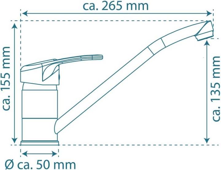 Actual product image Schütte DANTE sink mixer tap