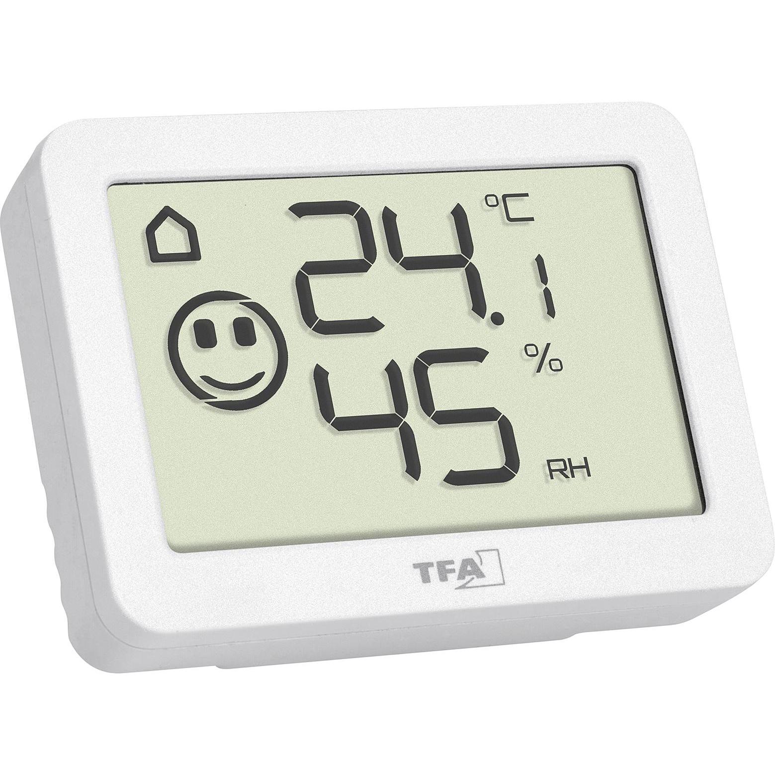 TFA Thermo-Hygrometer dig., Thermometer + Hygrometer, Weiss