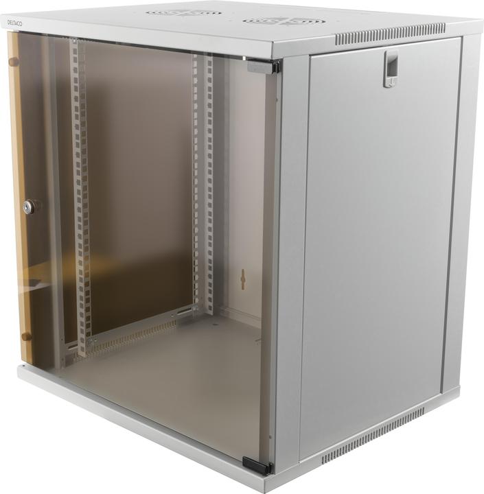 Actual product image Deltaco rack cabinet 12U Freestanding rack White (12 RU, 19 inch rack)