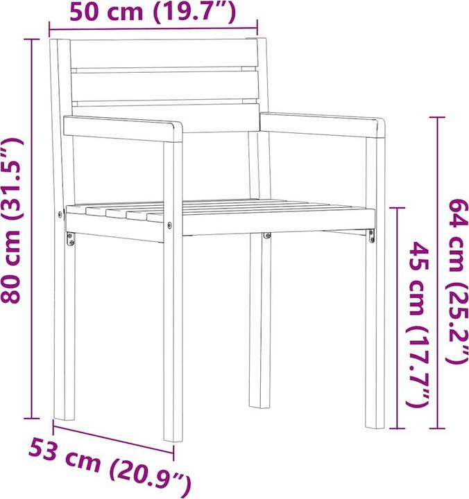 Produktbild vidaXL Garten-Essgruppe (150 x 90 x 75 cm)
