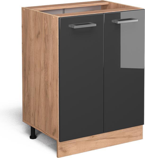 Anthrazit, Anthrazit hochglanz, Goldkraft Eiche