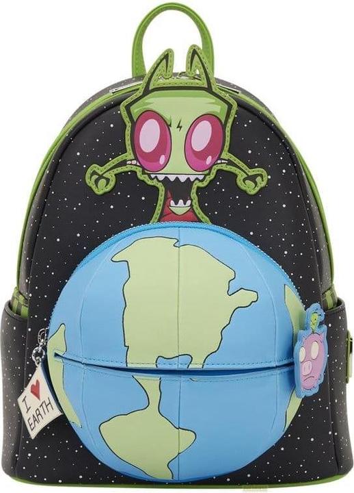 Actual product image Loungefly Nickelodeon by Mini Backpack Invader Zim Glow