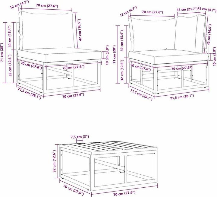 Produktbild vidaXL Colette