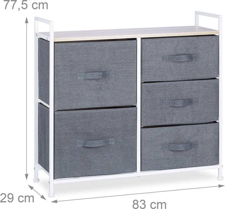 Image du produit Relaxdays Système d?étagère avec tiroirs