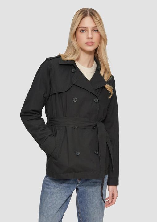 Immagine prodotto S.Oliver Outdoor-Jacke Kurzer Trenchcoat aus Baumwolle mit Gürtel
