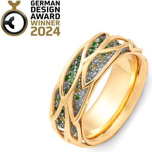 Produktbild Breuning RING - TSAVORITE/Brill. 0,332 Ct. H/si (64, 585/14 K Gold)