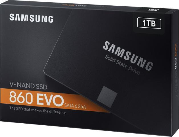 Actual product image Samsung 860 EVO Basic (1000 GB, 2.5")