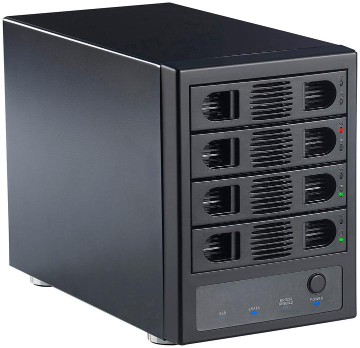 Xystec 4-fach-Festplatten-Gehäuse für 3,5"-SATA (3.5")