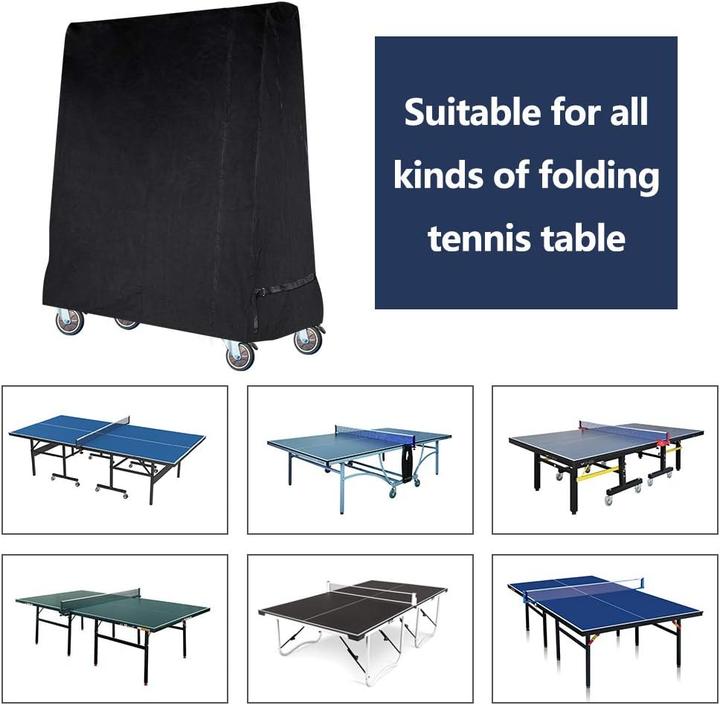 Produktbild Gurkkst Wasserdichte Tischtennisplatten Abdeckung (185 × 70 × 165 cm)