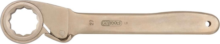 KS Tools BERYLLIUMplus Friction ratchet with BI-Hexagon ring 14 mm (1/2")