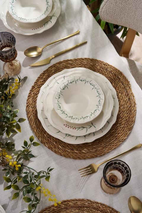 Image du produit Hermia Plain Leaves Dinner Set 24 Pieces (24 pcs)