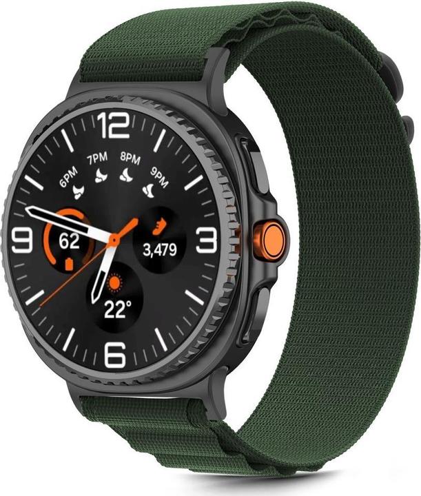Produktbild Tech-Protect Nylon Stripe Strap Samsung Galaxy Watch 8 / 8 Classic - Green (Nylon)