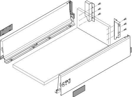 Produktbild Blum Komplett-Schubkasten-Set Tandembox K