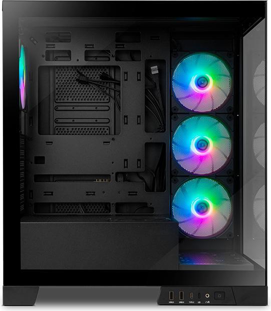 Actual product image Nox Hummer Glock Black (ITX, ATX, mATX)