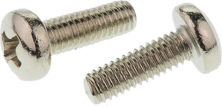 Produktbild RS PRO Schrauben Linsenkopf Kreuz M4x12mm (100 Schrauben pro Stück, 4 x 12 mm)