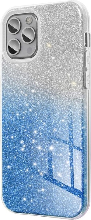 Produktbild König Design Handyhülle für Samsung Galaxy A10 Schutzcase Cover Bumper Schale Glitzer Blau (Samsung Galaxy A10)