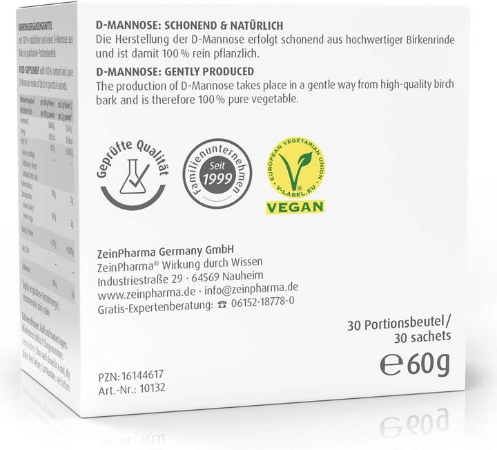 Produktbild Zein Pharma Natural D Mannose Pulver (30 Stk., 2 g)