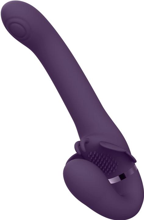 Productafbeelding Topco Satu - Pulse-Wave & Vibrerende Strapless Strapon - Paars