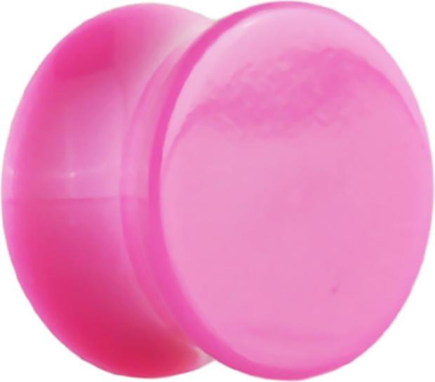 Actual product image Star Piercing Flared plug pink (without brass, Acrylic)