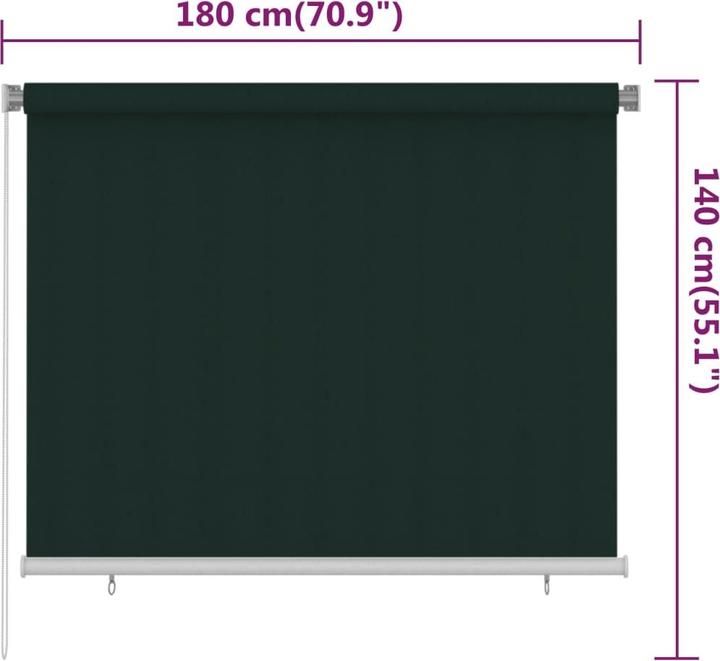 Actual product image vidaXL Roller blind (180 x 140 cm)