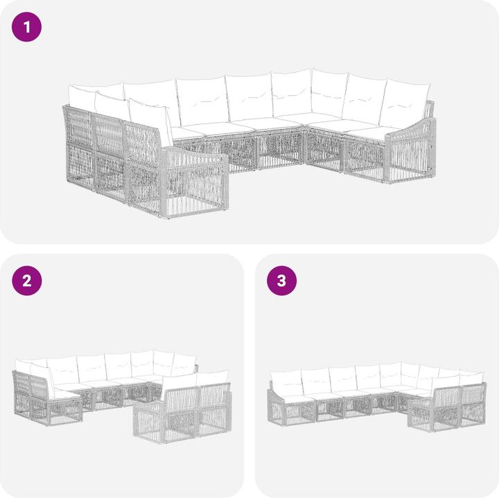 Produktbild vidaXL Garten-Sofa
