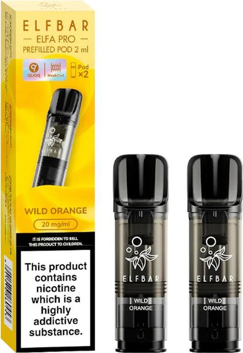 Actual product image Elfbar ELFA PRO 2x PODs Wild Orange (Orange)