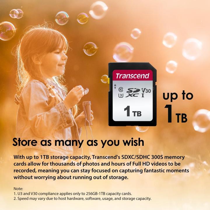 Immagine prodotto Transcend SDC300S (1000 GB, SDXC, U3, UHS-I)