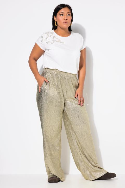 Produktbild Studio Untold Glitzerhose, Wide Straight Legs, Glittereffekt (48)