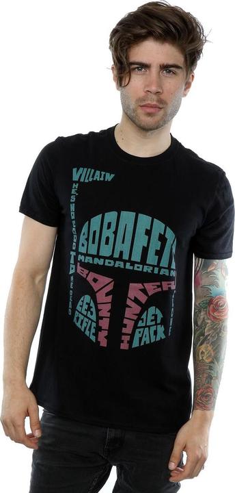 Produktbild Star Wars Boba Fett Text Head TShirt (3XL)