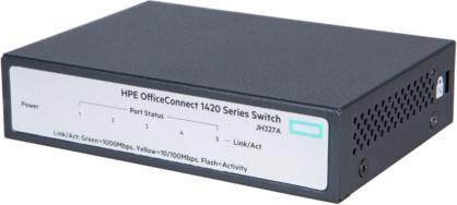 Produktbild HPE OfficeConnect 1420 5G, Unmanaged, L2, Gigabit Ethernet (10/100/1000), Ful (5 Ports)