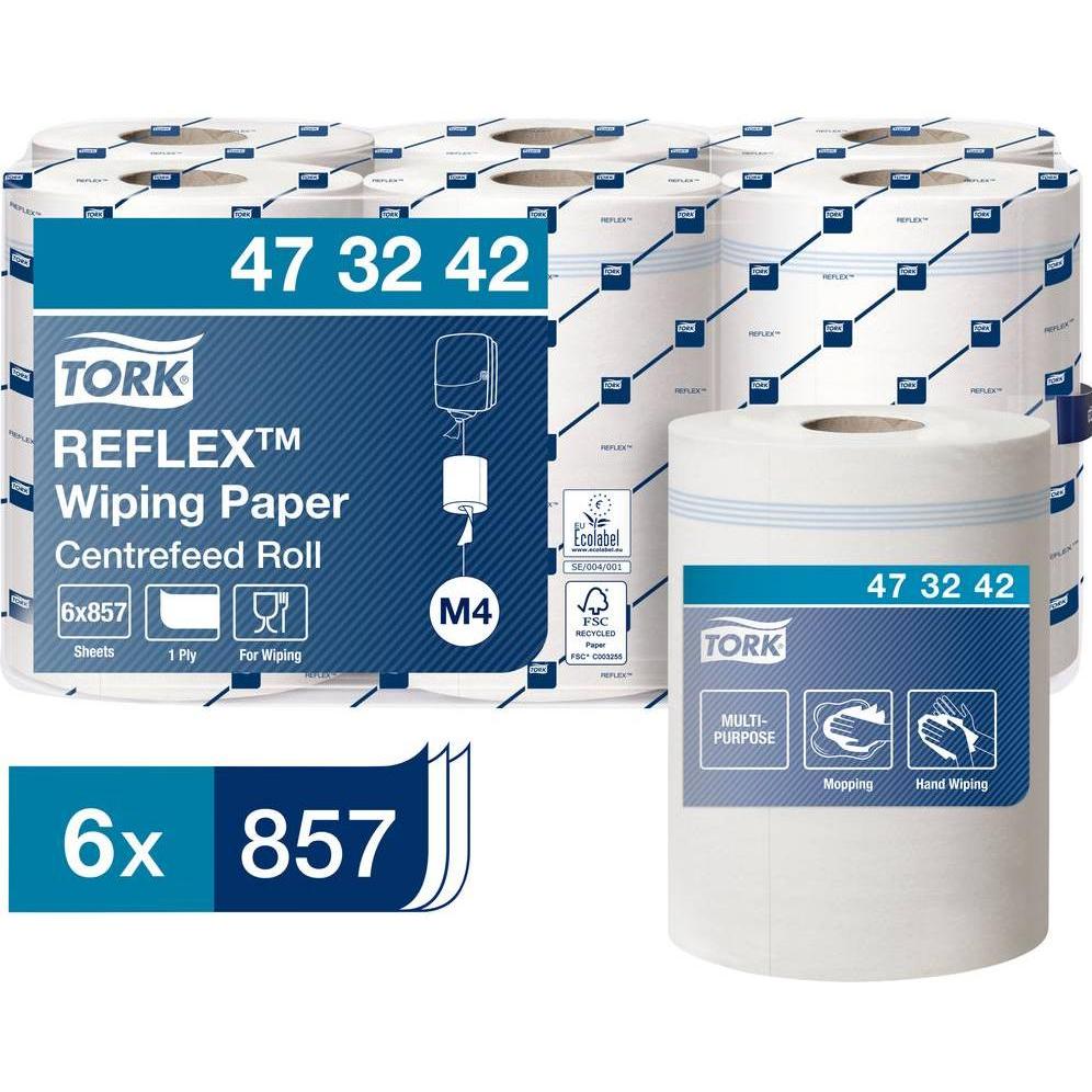 Tork Reflex Multipurpose Paper Wisc, Carta da cucina, Bianco