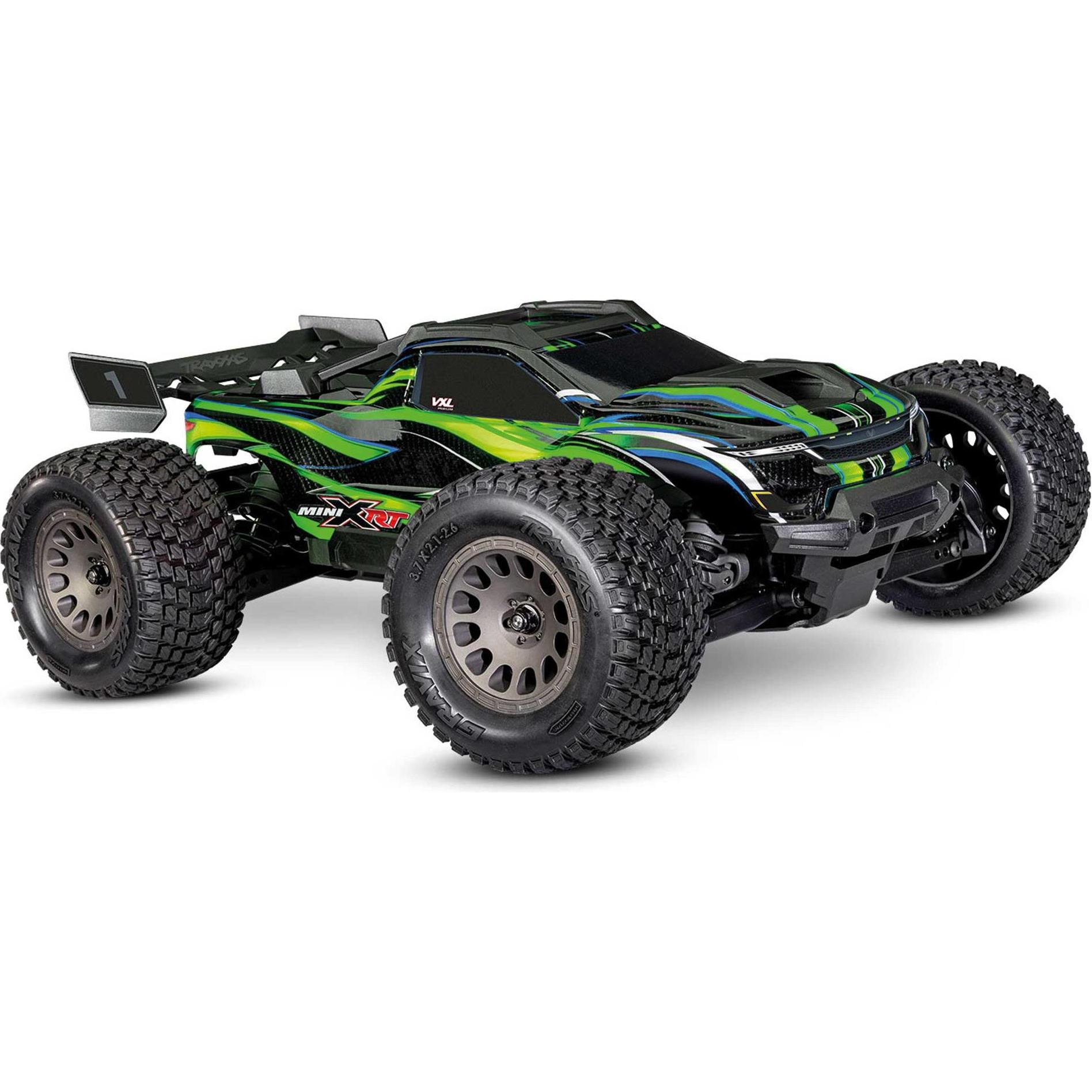 Traxxas MINI-XRT Brushless VXL-3S 4WD Grün, inkl. 2S Akku/Lader (RTR pronto all'uso)