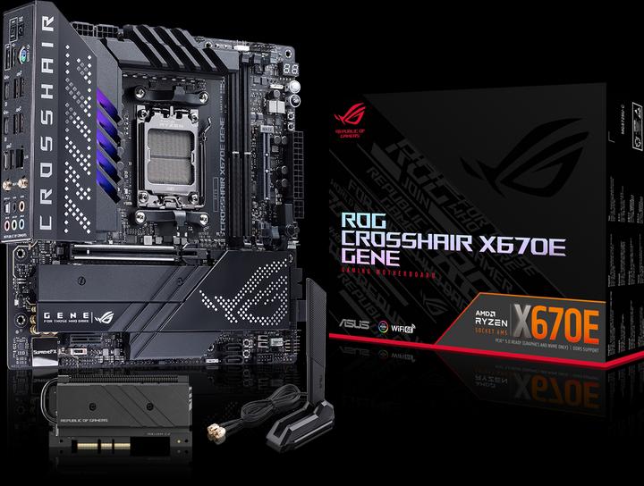 Immagine prodotto ASUS ROG Crosshair X670E Gene (AM5, AMD X670E, mATX)