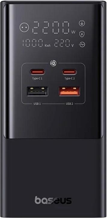 Produktbild Baseus Nástěnná nabíječka / napájecí pásek PowerCombo 100W (černý) (100 W, 6 Ports)