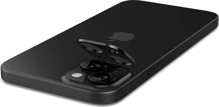 Immagine prodotto Spigen Confezione da 2 Glass tR Optik, nero - iPhone 15/15 Plus (1 pz., Apple iPhone 15)