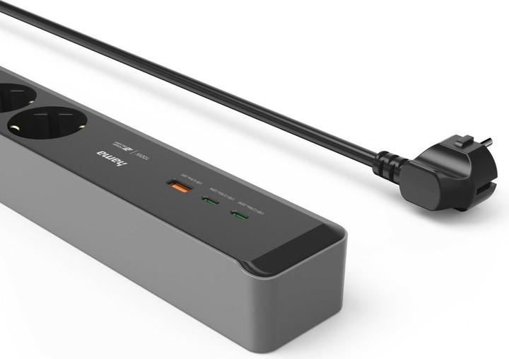 Produktbild Hama Steckdosenleiste 3-fach USB-C/A 100W PD 1,4m (3 x, CEE 7/3, 1.40 m)