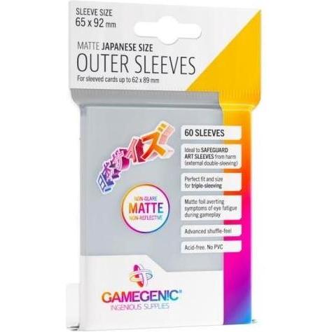 Gamegenic GGS10130 - Outer Sleeves Matte Japanese Size, 60 Stück